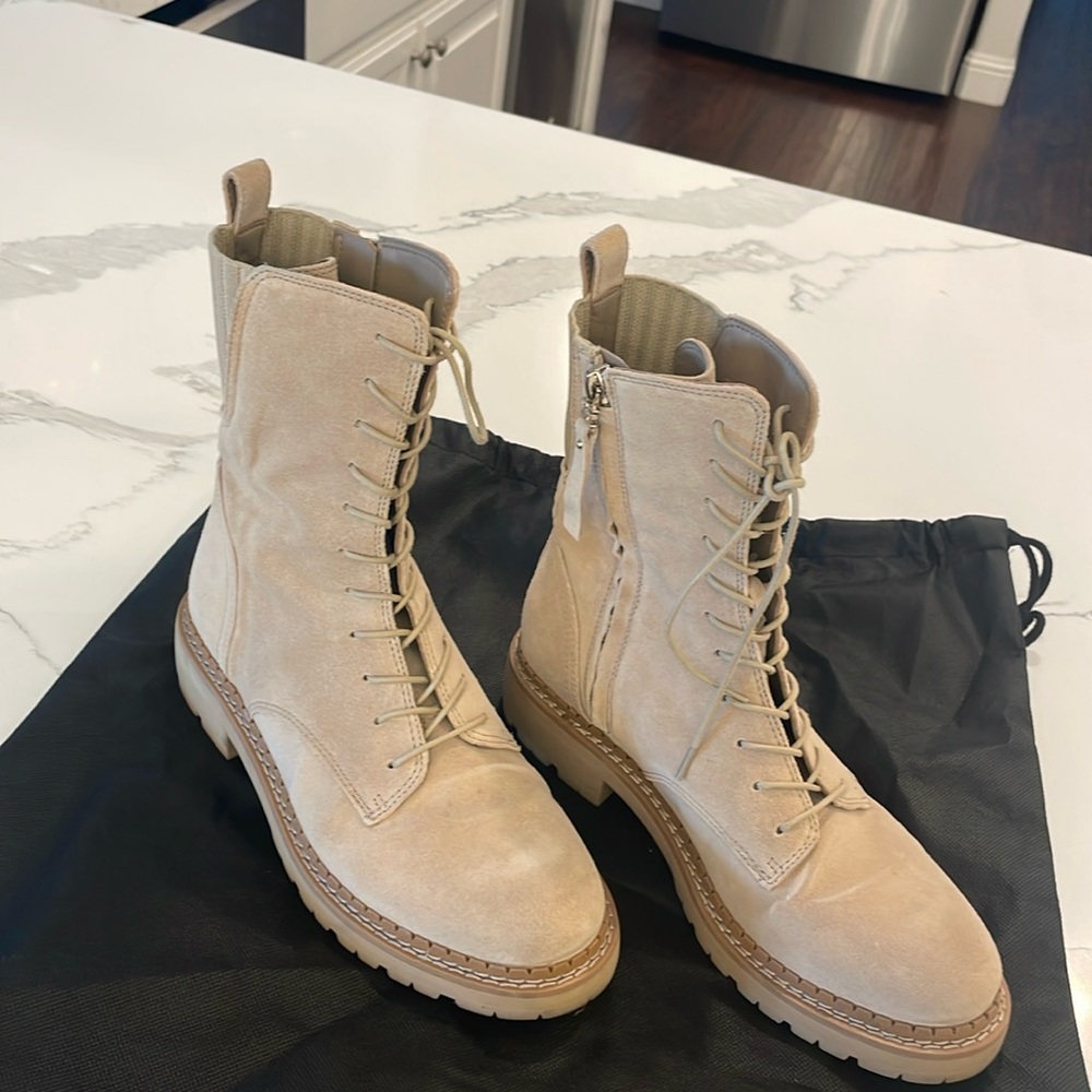 Sam Edelman Lex Sesame suede boot size 7.5
